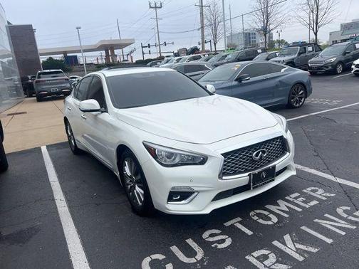 Majestic White 2024 INFINITI Q50 3.0t LUXE