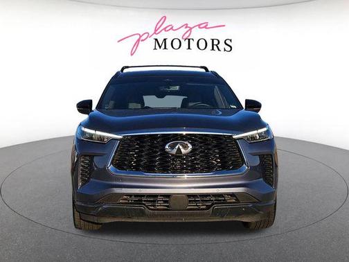 Moonbow Blue/Black Obsidian 2023 INFINITI QX60 AUTOGRAPH