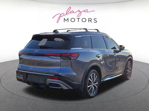 Moonbow Blue/Black Obsidian 2023 INFINITI QX60 AUTOGRAPH