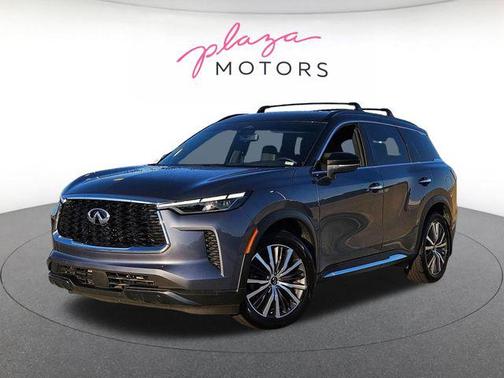 Moonbow Blue/Black Obsidian 2023 INFINITI QX60 AUTOGRAPH