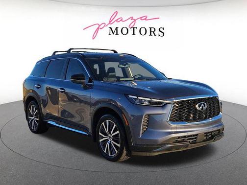 Moonbow Blue/Black Obsidian 2023 INFINITI QX60 AUTOGRAPH