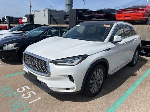 Radiant White 2023 INFINITI QX50 LUXE AWD
