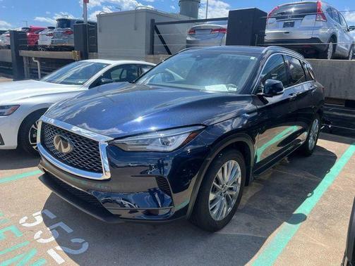Hermosa Blue 2023 INFINITI QX50 LUXE AWD