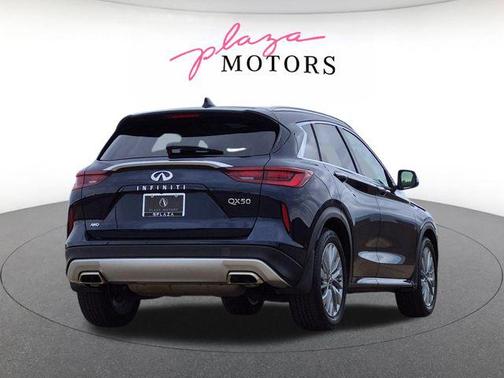Hermosa Blue 2023 INFINITI QX50 LUXE AWD