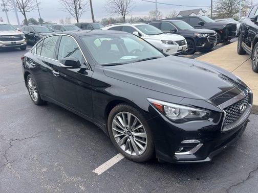 Black Obsidian 2023 INFINITI Q50 3.0t LUXE