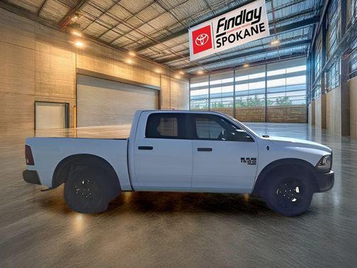 Bright White Clearcoat 2024 RAM 1500 Classic Warlock Crew Cab 4x4 5'7' Box