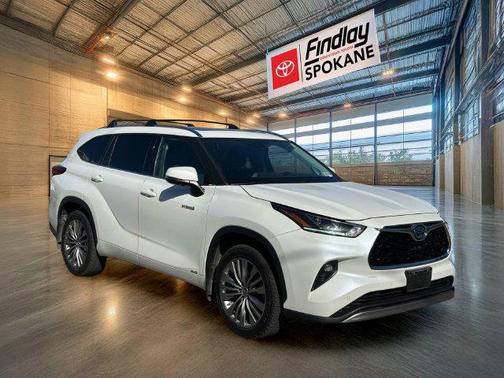 Blizzard Pearl 2021 Toyota Highlander Hybrid Platinum