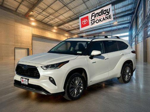 Blizzard Pearl 2021 Toyota Highlander Hybrid Platinum