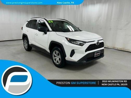 White 2020 Toyota RAV4 LE