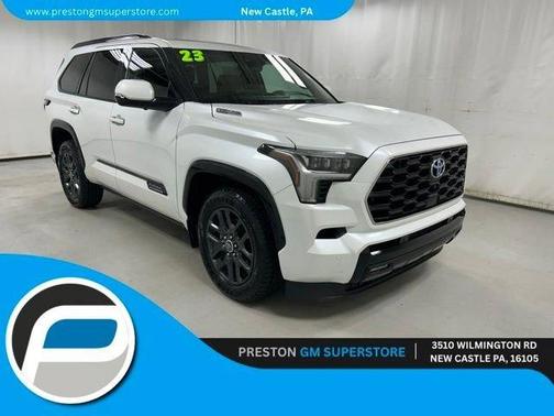 White 2023 Toyota Sequoia Platinum