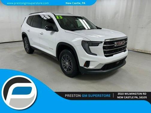 White 2025 GMC Acadia Elevation