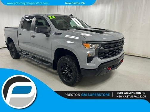 Gray 2024 Chevrolet Silverado 1500 Custom Trail Boss