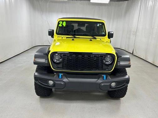 Yellow 2024 Jeep Wrangler 4xe Sport