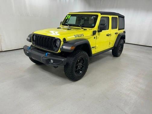 Yellow 2024 Jeep Wrangler 4xe Sport