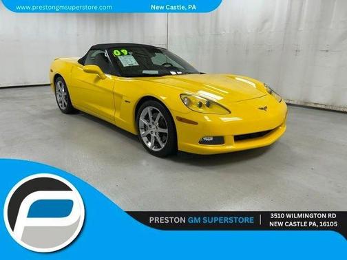 Yellow 2009 Chevrolet Corvette W/2LT