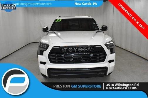 White 2025 Toyota Sequoia TRD Pro