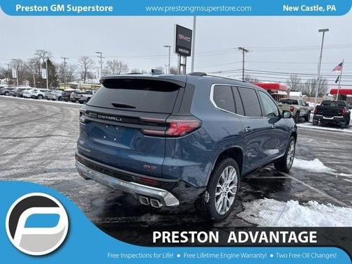 Blue 2026 GMC Acadia Denali