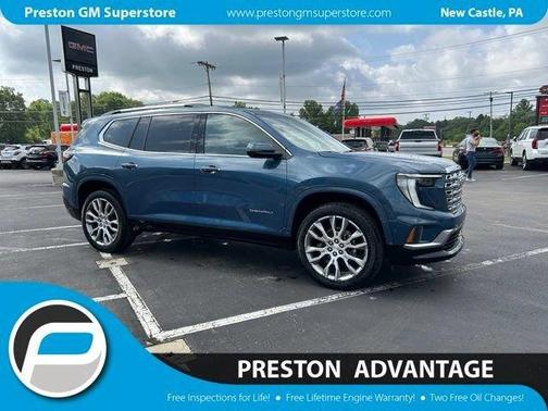Blue 2026 GMC Acadia Denali