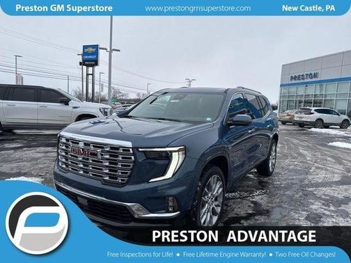 Blue 2026 GMC Acadia Denali