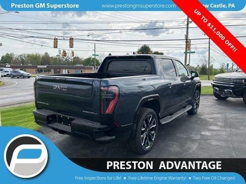 Blue 2025 GMC Sierra EV Denali