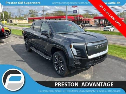 Blue 2025 GMC Sierra EV Denali