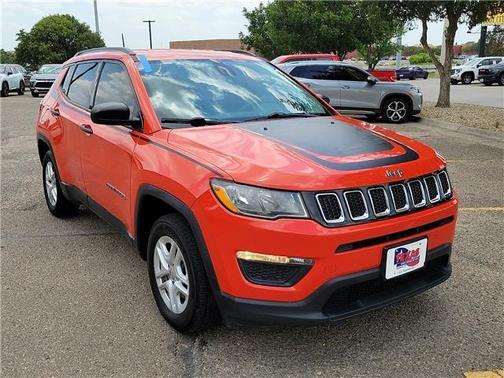 Orange 2018 Jeep Compass Sport