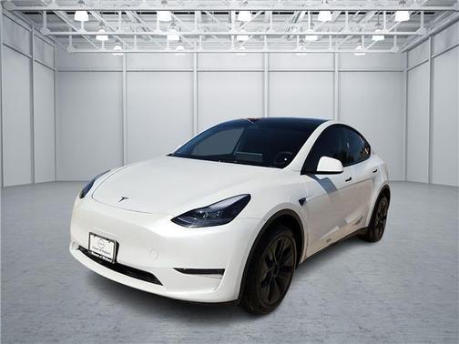 Pearl White Multi 2025 Tesla Model Y Long Range