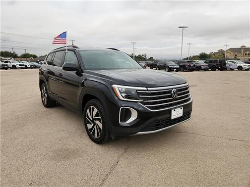 Deep Black Pearl Effect 2025 Volkswagen Atlas 2.0T SE w/Technology