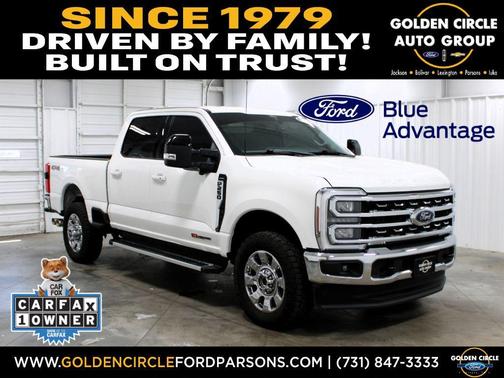 Star White Metallic Tri-Coat 2024 Ford F-250 Lariat