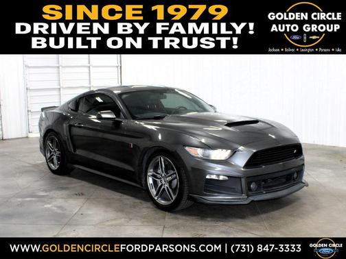 Black 2015 Ford Mustang EcoBoost Premium