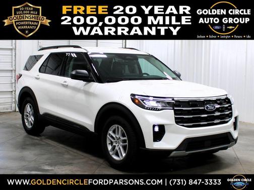Star White Metallic Tri-Coat 2026 Ford Explorer Active
