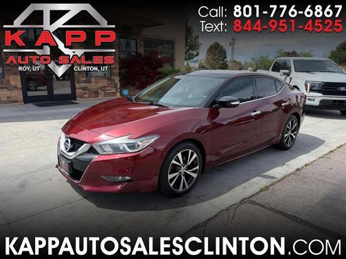 Maroon 2016 Nissan Maxima 3.5 SL