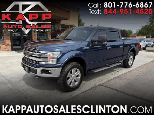 Blue 2018 Ford F-150 Lariat