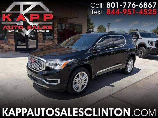 Black 2018 GMC Acadia Denali