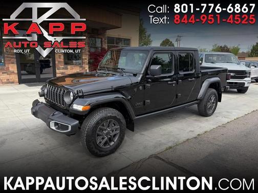 Black 2024 Jeep Gladiator Sport S