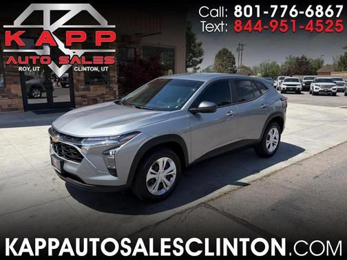 Silver 2024 Chevrolet Trax LS