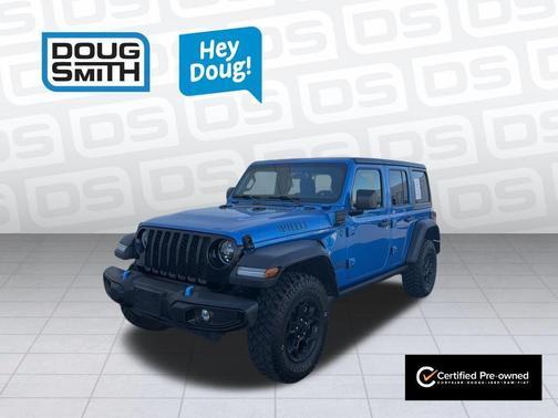 Hydro Blue Pearl 2023 Jeep Wrangler 4xe Base