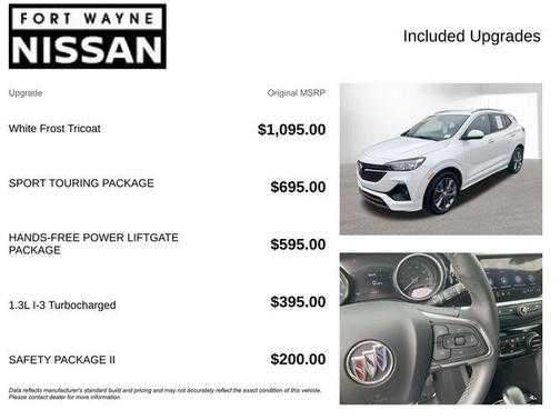 White Frost Tri-Coat 2023 Buick Encore GX Select