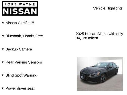 2025 Nissan Altima SR