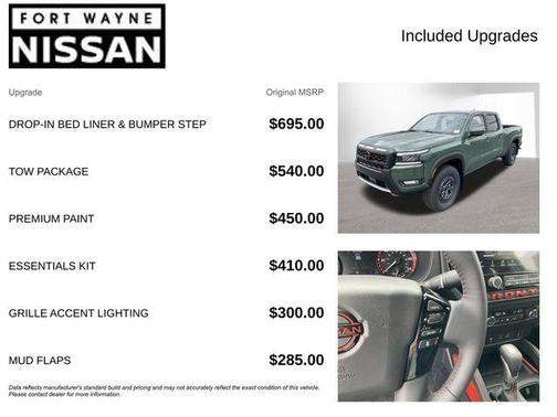 Green 2026 Nissan Frontier PRO-4X