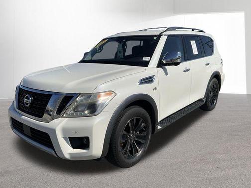Pearl White 2018 Nissan Armada Platinum
