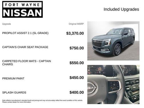 Alpine Metallic 2025 Nissan Armada SL