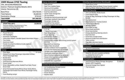 2009 Nissan 370Z Touring