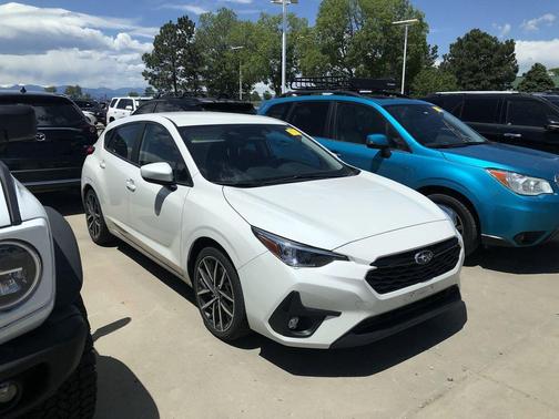 Crystal White Pearl 2024 Subaru Impreza Sport