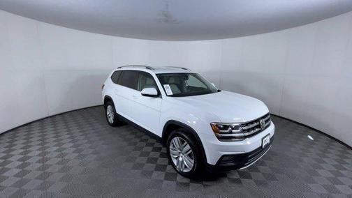 Pure White 2019 Volkswagen Atlas 3.6L SE w/Technology