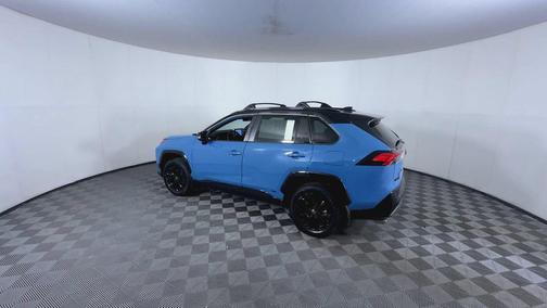 Cavalry Blue/Midnight Black Metallic 2022 Toyota RAV4 Hybrid SE