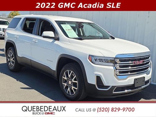 Summit White 2022 GMC Acadia FWD SLE