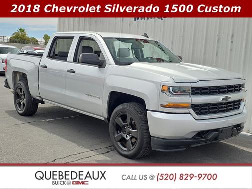 Silver Ice Metallic 2018 Chevrolet Silverado 1500 Custom
