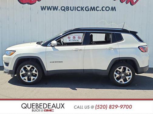 Pearl White Tri-Coat 2018 Jeep Compass Limited