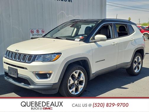 Pearl White Tri-Coat 2018 Jeep Compass Limited